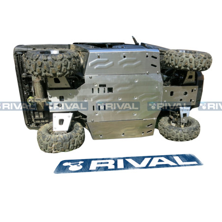 RIVAL Complete skid plate - Aluminium 4mm CF Moto for CF MOTO UFORCE 800 TRACKER 2013-2014