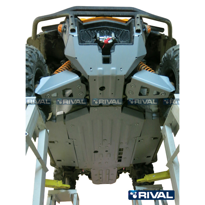 RIVAL Unterfahrschutz Komplett-Kit - Aluminium Commander für CAN-AM COMMANDER 1000, COMMANDER 800, COMMANDER 800 R EFI DPS