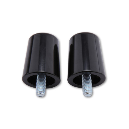 Embouts de guidon HIGHSIDER smart - différents modèles - noir - la paire pour KAWASAKI KVF 360 PRAIRIE 4WD, KX 125, KX 85