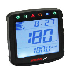 KOSO Digitaler Multifunktionszähler XR-S 01 universal für KYMCO MAXXER 250, MXU 150, MXU 550 und YAMAHA YFM 350 GRIZZLY 2WD