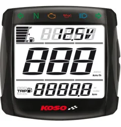 KOSO XR-S 01 digital mutlifunction speedometer for KYMCO MAXXER 250, MXU 150, MXU 550, MXU 700 and YAMAHA YFM 350 GRIZZLY 2WD
