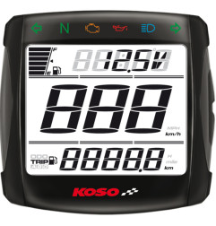 Marcador universal KOSO XR-S01 para KYMCO MAXXER 250, MAXXER 450, MXU 150, MXU 550, MXU 700 y YAMAHA YFM 350 GRIZZLY 2WD