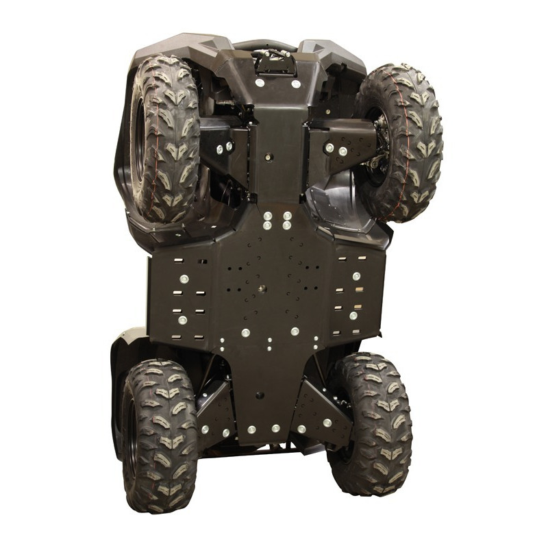 IRON BALTIC Full Skid Plate Set - Grizzly 700 - Plastic for YAMAHA YFM 700 GRIZZLY EPS 4WD, YFM 700 GRIZZLY EPS XT-R 2016-2026
