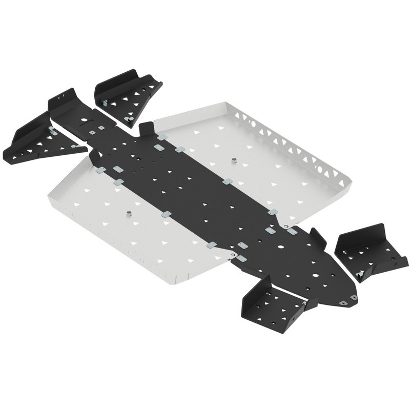 Kit sabot complet IRON BALTIC - General 1000 - aluminium pour POLARIS GENERAL 1000, GENERAL 1000 EPS PREMIUM de 2016 à 2025