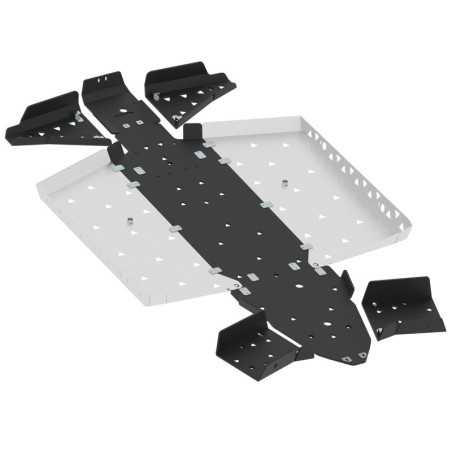 IRON BALTIC Full Skid Plate Set - General 1000 - Aluminium for POLARIS GENERAL 1000, GENERAL 1000 EPS PREMIUM 2016-2025