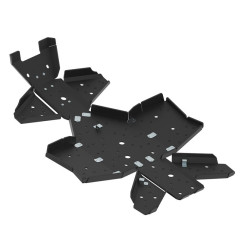 Kit completo de cubrecárter IRON BALTIC - Kodiak 450 - plástico para YAMAHA YFM 450 KODIAK 4WD, YFM 450 KODIAK EPS 4WD