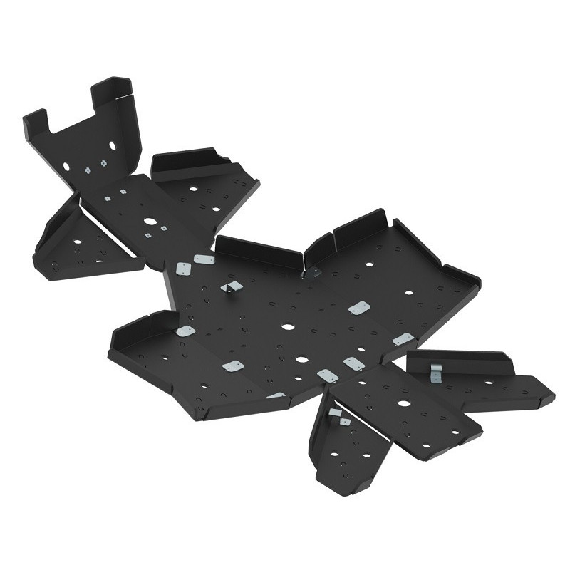 IRON BALTIC Full Skid Plate Set - Kodiak 450 - Plastic for YAMAHA YFM 450 KODIAK 4WD, YFM 450 KODIAK EPS 4WD 2018-2026