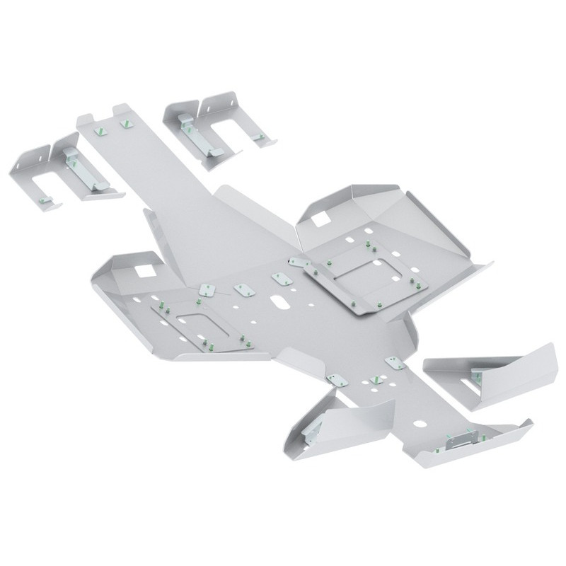 IRON BALTIC Full Skid Plate Set - Sportsman 450/570 - aluminium for POLARIS SPORTSMAN 570 2022-2026