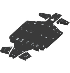 Kit sabot complet IRON BALTIC - Ranger 1000 - plastique pour POLARIS RANGER 1000, RANGER 1000 EPS, RANGER XP 1000 PREMIUM