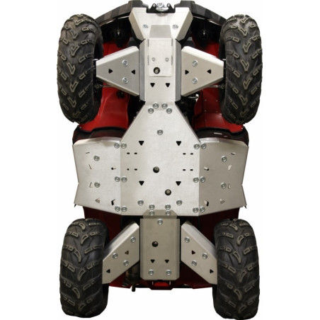 Kit completo de cubrecárter IRON BALTIC - Kodiak 450 - aluminio para YAMAHA YFM 450 KODIAK 4WD, YFM 450 KODIAK EPS 4WD