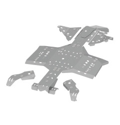 IRON BALTIC Kompletter Unterfahrschutz-Satz - Outlander 650/850/1000 - Aluminium für CAN-AM OUTLANDER 850, OUTLANDER 850 EFI DPS