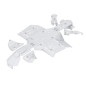 Kit sabot complet IRON BALTIC - Outlander 650/850/1000 - aluminium pour CAN-AM OUTLANDER MAX 850 EFI DPS de 2019 à 2024