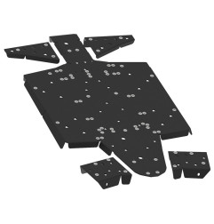 Kit completo de cubrecárter IRON BALTIC- plástico para POLARIS RZR S 1000, RZR S 900 de 2019 a 2021