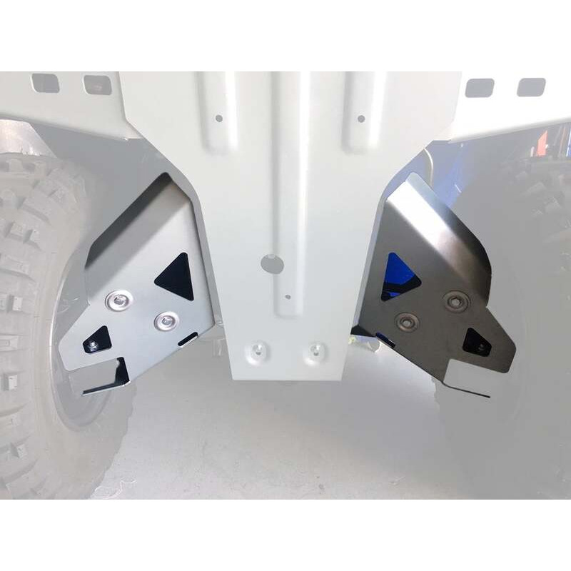 Kit protection de triangles arrière RIVAL - aluminium Kodiak 450IRS pour YAMAHA YFM 450 KODIAK 4WD, YFM 450 KODIAK EPS 4WD