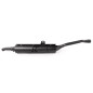 KIMPEX Bolt-On Endtopf Stahl Schwarz für YAMAHA YFM 660 GRIZZLY 4WD, YFM 660 GRIZZLY CAMO 4WD 2002-2008