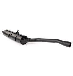 KIMPEX Bolt-On Endtopf Stahl Schwarz für YAMAHA YFM 660 GRIZZLY 4WD, YFM 660 GRIZZLY CAMO 4WD 2002-2008