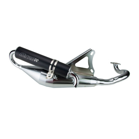 Pot d'échappement TECNIGAS Q-TRE Chrome pour GENERIC CRACKER 50, EPICO 50, IDEO 50, ONYX 50 et ADLY PANTHER 50 de 2006 à 2019