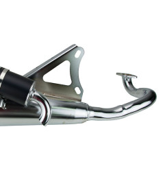 Pot d'échappement TECNIGAS Q-TRE Chrome pour GENERIC CRACKER 50, EPICO 50, IDEO 50, ONYX 50 et ADLY PANTHER 50 de 2006 à 2019