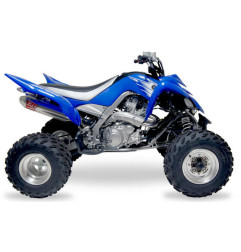 Linea completa escape YOSHIMURA Signature RS-2, inox, Silencioso aluminio, Raptor 700/R para YAMAHA YFM 700 RAPTOR 2WD