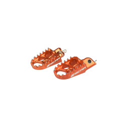 Repose-pieds SCAR Evo orange pour KTM ENDURO 690, FREERIDE E, SX 85 de 2003 à 2027