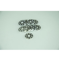 SCAR gebohrte Unterlegscheiben Ø18mm Aluminium 10 Stück