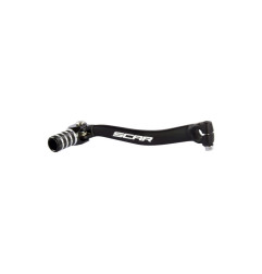 SCAR Gear Shift Lever Black/Black Endpiece for KAWASAKI KXF 450 2009-2015