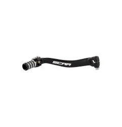 SCAR Schalthebel Schwarz/Endstück Schwarz für KAWASAKI KXF 450 2009-2015