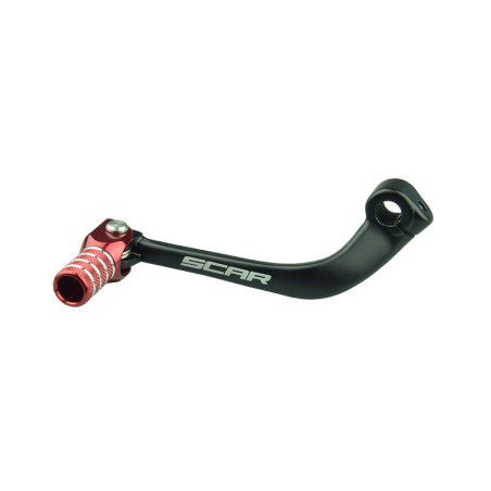 SCAR Gear Shift Lever Black/Red Endpiece for HONDA CRF 110 2013-2027