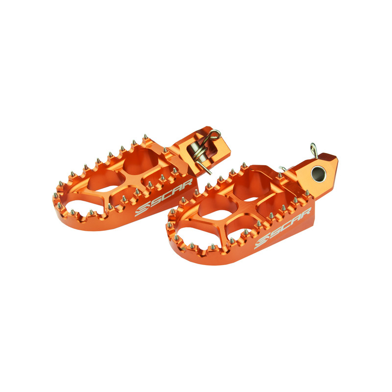 Estriberas SCAR EVO para KTM SX 125, SX 250, SX 300, HUSQVARNA FC 250, FC 350, FC 450 y GAS GAS EC 300, ECF 350, EX 300 Estriberas SCAR EVO para KTM SX 125, SX 250, SX 300, HUSQVARNA FC 250, FC 350, FC 450 y GAS GAS EC 300, ECF 350, EX 300
