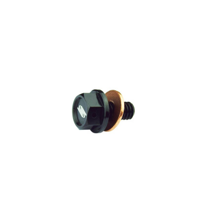 SCAR Magnetic Oil Drain Plug Black for KAWASAKI KX 250, KX 250 X, KX 450, KX 450 X, KXF 250 2021-2027