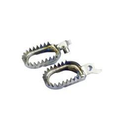Repose-pieds SCAR titane anti-boue pour YAMAHA WRF 450, YZ 250, YZ 250 X, YZF 250, YZF 450 et FANTIC XXF 250, XXF 450