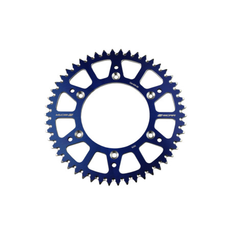 Corona de aluminio SCAR paso 520 para YAMAHA WRF 450, YZ 125, YZF 250, YZF 450 y FANTIC XE 125, XEF 250, XEF 450, XX 125