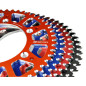 Couronne alu SCAR pas 520 pour YAMAHA WRF 450, YZ 125, YZF 250, YZF 450 et FANTIC XE 125, XEF 250, XEF 450, XX 125