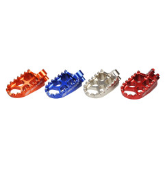 SCAR Food Pegs Evo - Blue for YAMAHA WRF 450, YZ 250, YZ 250 X, YZF 250, YZF 450 and FANTIC XXF 250, XXF 450 2023-2027