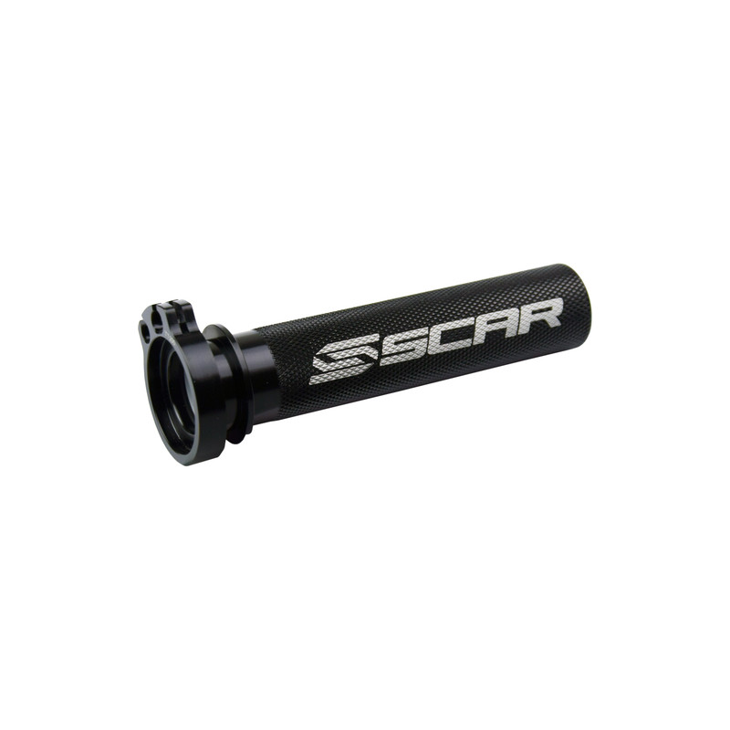 SCAR Aluminium Gasgriffhülse inkl. Lager - Schwarz für HONDA CRF 250, CRF 250 X, CRF 450, CRF 450 RX ENDURO, CRF 450 X 2002-2027