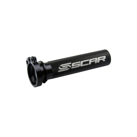 Caña de gas SCAR de aluminio + rodamiento negra para HONDA CRF 250, CRF 250 X, CRF 450, CRF 450 RX ENDURO, CRF 450 X