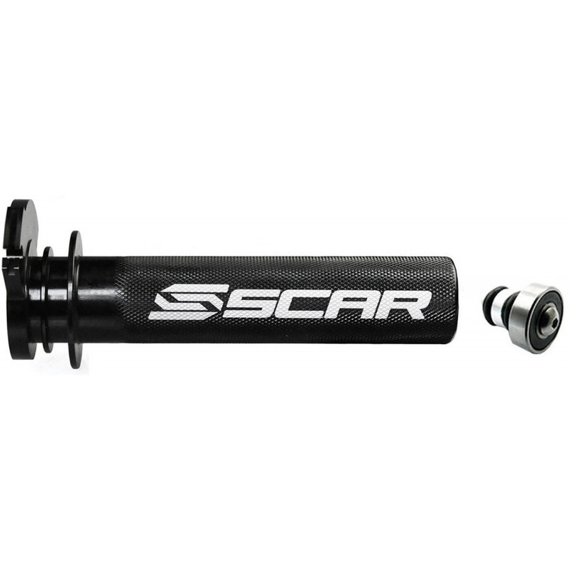 Barillet de gaz SCAR en aluminium + roulement noir pour KTM EXC 250, EXC 450, SX 250 et HUSQVARNA FE 250, FE 350, FE 450