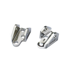 SCAR Foot Pegs Brackets Titanium for YAMAHA YZ 250, YZ 250 X, YZF 250, YZF 450 and FANTIC XXF 250, XXF 450 2023-2027