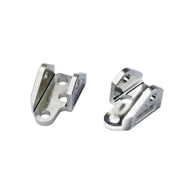 Support de repose-pieds SCAR titane pour YAMAHA YZ 250, YZ 250 X, YZF 250, YZF 450 et FANTIC XXF 250, XXF 450 de 2023 à 2027