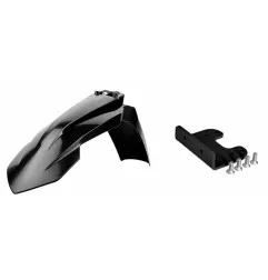 Guardabarros delantero POLISPORT Restyling negro con adaptador para KTM EXC 125, EXC 200, EXC 250, EXC 300, EXC 450