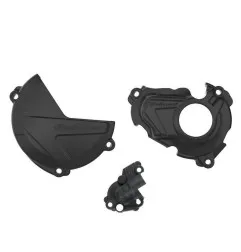 POLISPORT Clutch, Ignition And Water Pump Cover Protection Set for YAMAHA WRF 250, YZF 250 and FANTIC XEF 250, XXF 250 2019-2027