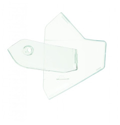 Protection de plaques latérales POLISPORT transparent pour BETA RR 125, RR 200, RR 250, RR 300, RR 350 de 2019 à 2024