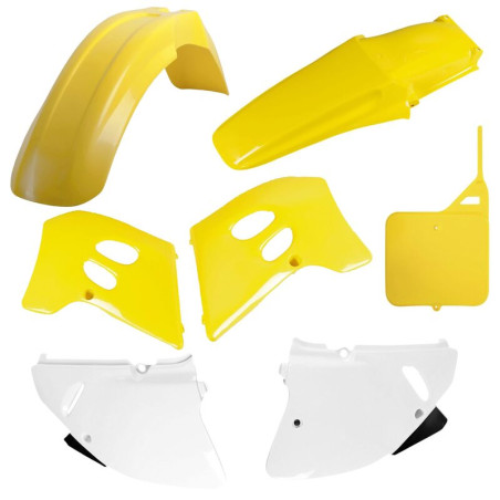 POLISPORT Plastik-Kit Originalfarbe für KAWASAKI KLX 110 und SUZUKI RM 125, RM 250 1993-2020