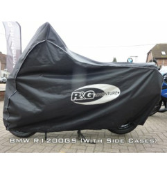 Housse de protection extérieur R&G RACING Adventure argent - moto / scooter - universelle pour APRILIA, CF MOTO, HONDA et VOGE