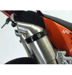 Protection de silencieux ovale R&G RACING noir pour HUSQVARNA, SUZUKI, HONDA et YAMAHA de 2000 à 2020