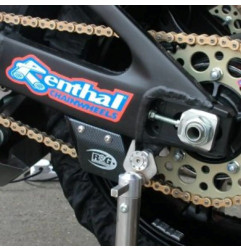 R&G RACING Toe Chain Guard (Shark Tooth) Black ABS for SUZUKI, YAMAHA, HONDA and HUSQVARNA 1991-2026