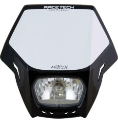 Plaque-phare matrix noir RACETECH