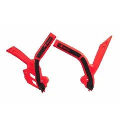 Protector de Chasis Bi-Material RACETECH Rojo / Negro para BETA RR 125, RR 200, RR 250, RR 300, RR 350 de 2019 - R-PRTBETRSNR1