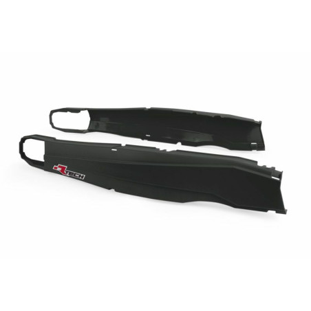 Protector basculante RACETECH Black para BETA RR 125, RR 125 4T MOTARD LC, RR 250, RR 300, RR 350 de 2011 a 2020