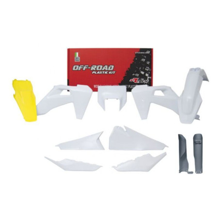 Kit plastiques RACETECH - couleur origine (23) pour HUSQVARNA FE 250, FE 350, FE 450, FE 501, TE 150 de 2020 à 2023